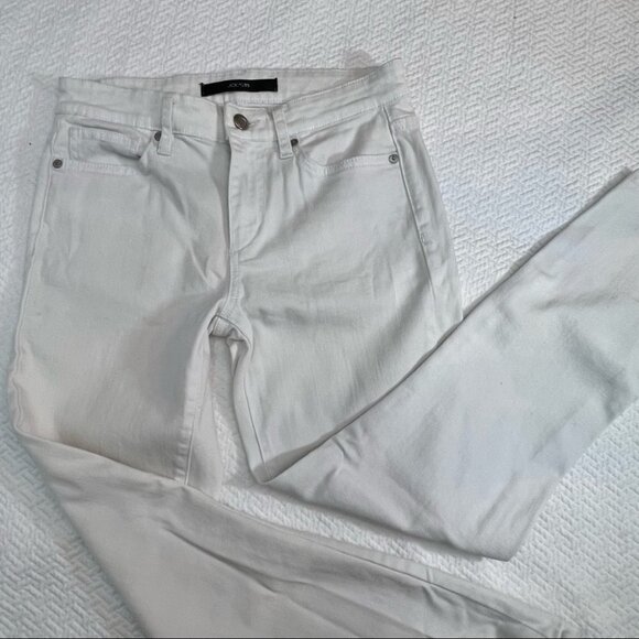JOE'S Jeans Cropped White Straight Leg Jeans Size 26 - Picture 6 of 7